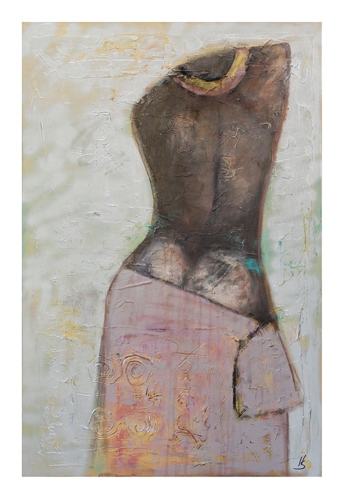 Vrouw abstract! 120 x 90 cm